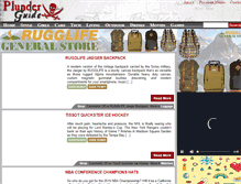 Tablet Screenshot of plunderguide.com